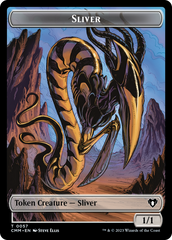 Copy (54) // Sliver Double-Sided Token [Commander Masters Tokens] | Deep Dive Games St. Marys