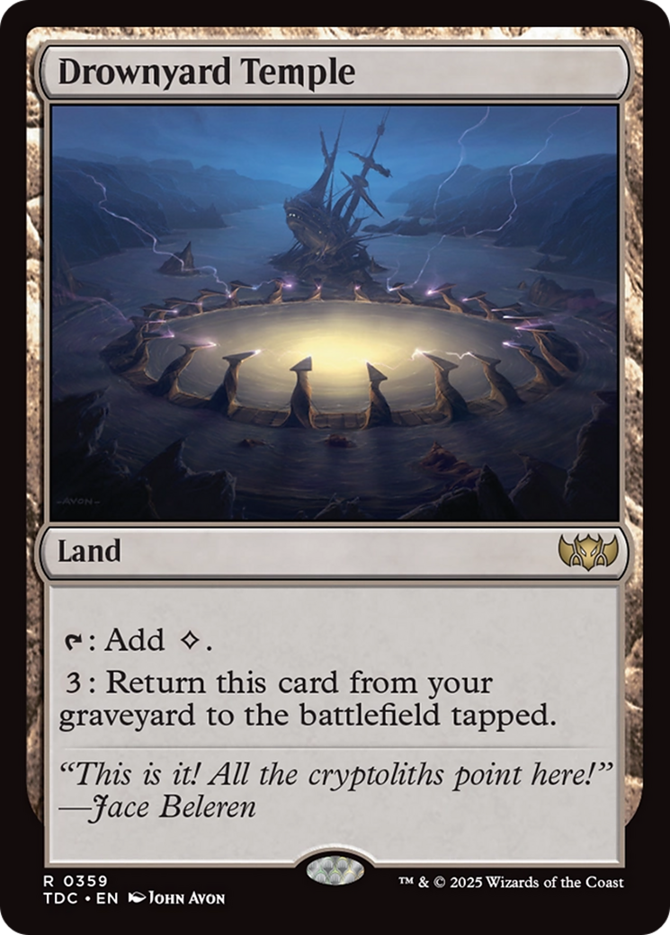 Drownyard Temple [Tarkir: Dragonstorm Commander] | Deep Dive Games St. Marys