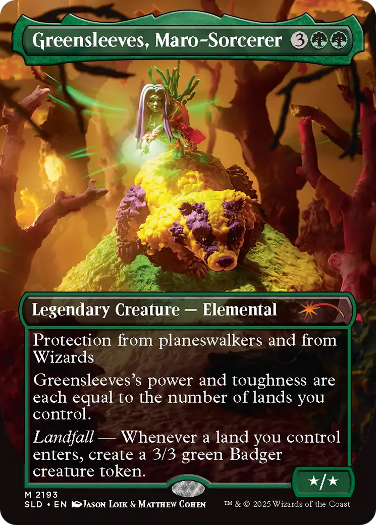 Greensleeves, Maro-Sorcerer (Rainbow Foil) [Secret Lair Drop Series] | Deep Dive Games St. Marys