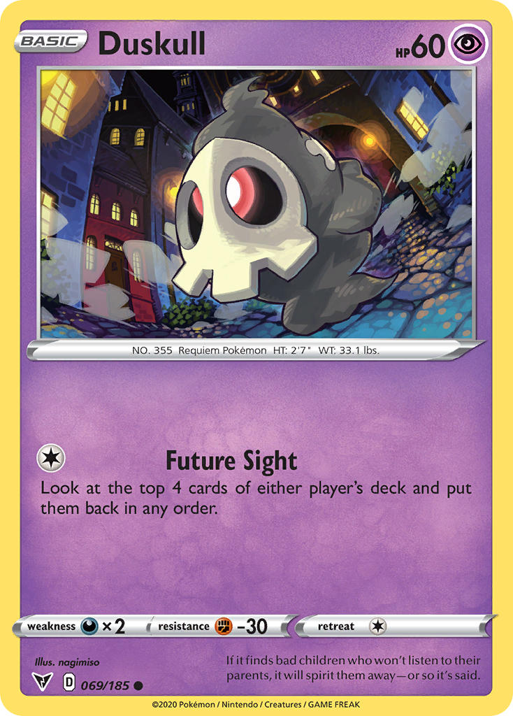 Duskull (069/185) [Sword & Shield: Vivid Voltage] | Deep Dive Games St. Marys