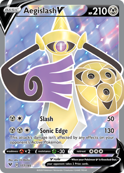Aegislash V (177/185) [Sword & Shield: Vivid Voltage] | Deep Dive Games St. Marys
