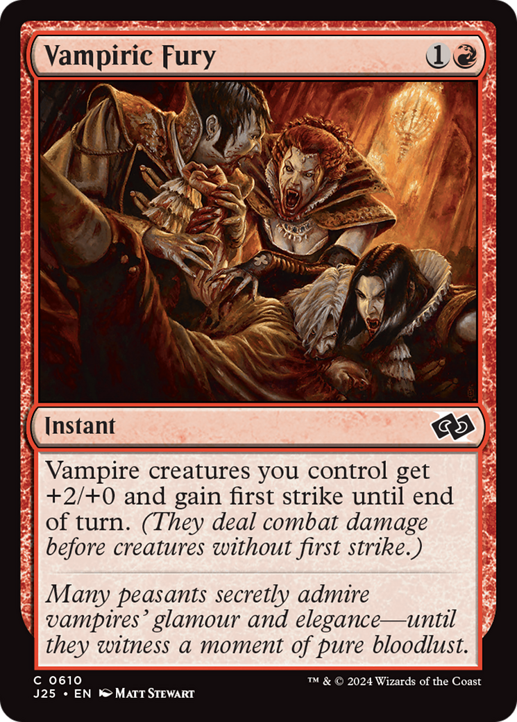 Vampiric Fury [Foundations Jumpstart] | Deep Dive Games St. Marys