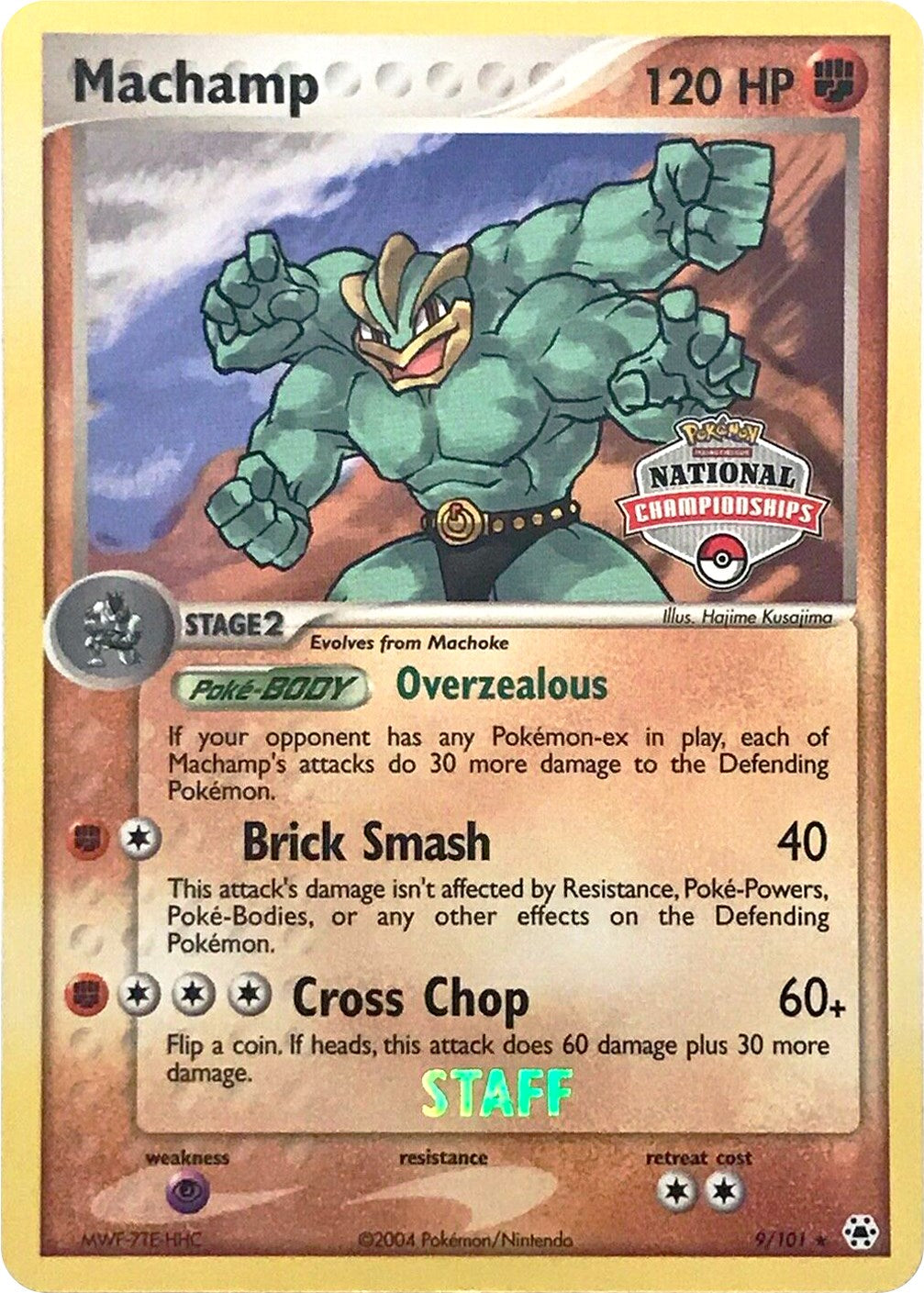 Machamp (9/101) (National Championships Promo) (Staff) [EX: Hidden Legends] | Deep Dive Games St. Marys