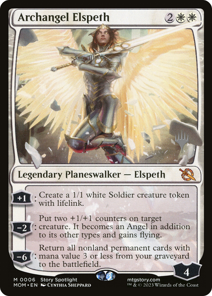 Archangel Elspeth (Promo Pack) [March of the Machine Promos] | Deep Dive Games St. Marys