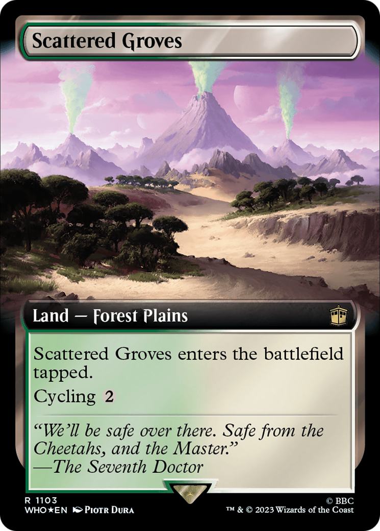 Scattered Groves (Extended Art) (Surge Foil) [Doctor Who] | Deep Dive Games St. Marys