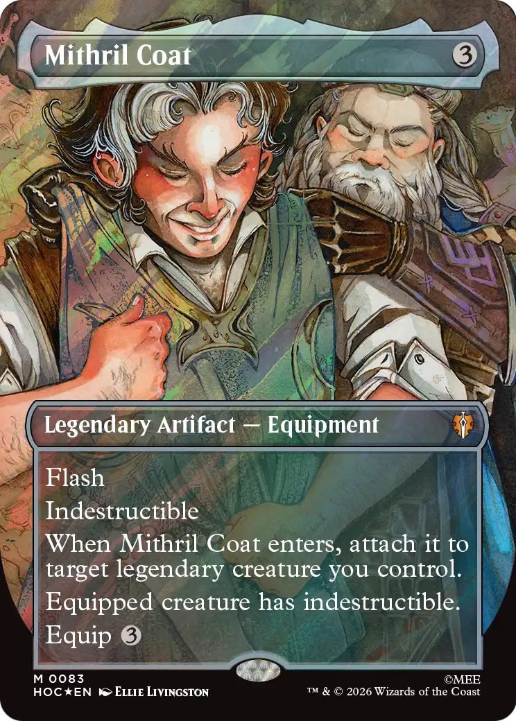 Mithril Coat (Borderless) (Surge Foil) [The Hobbit: Eternal-Legal] | Deep Dive Games St. Marys