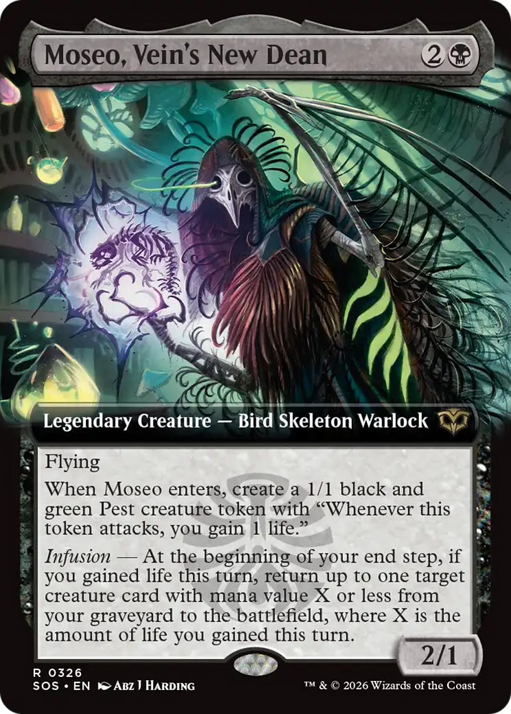 Moseo, Vein's New Dean (Extended Art) [Secrets of Strixhaven] | Deep Dive Games St. Marys