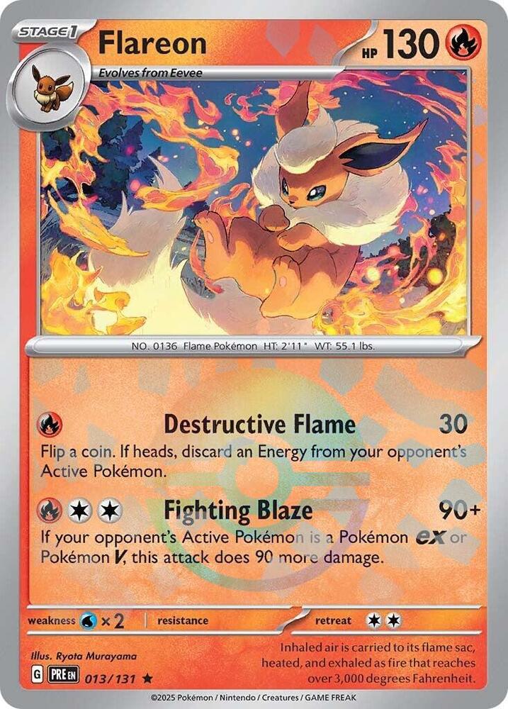 Flareon (013/131) (Poke Ball Pattern) [Scarlet & Violet: Prismatic Evolutions] | Deep Dive Games St. Marys