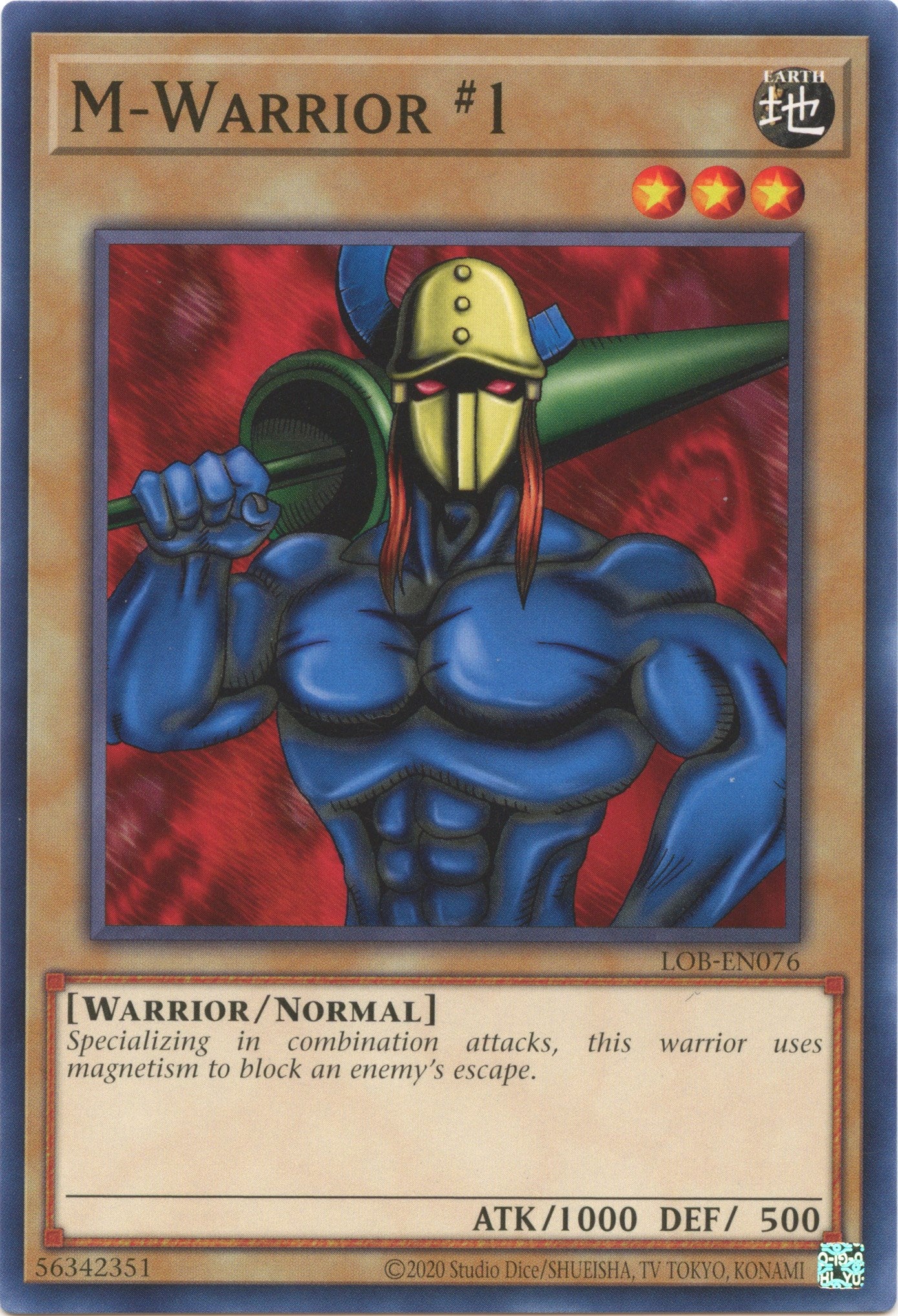 M-Warrior #1 (25th Anniversary) [LOB-EN076] Common | Deep Dive Games St. Marys