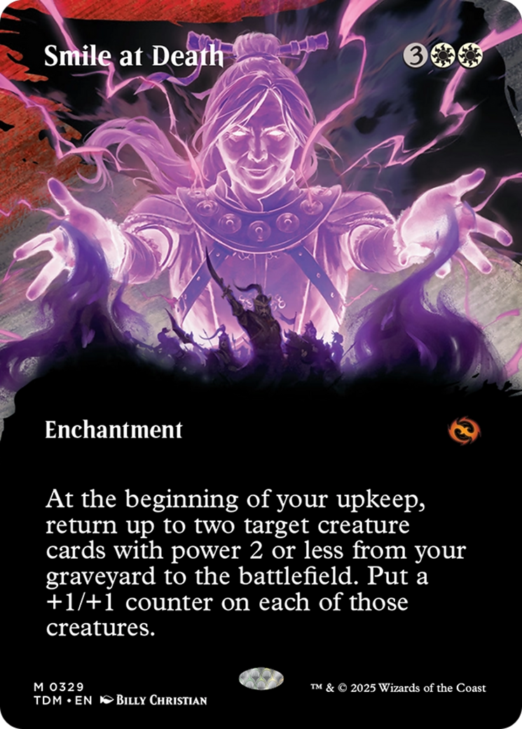 Smile at Death (Borderless) [Tarkir: Dragonstorm] | Deep Dive Games St. Marys