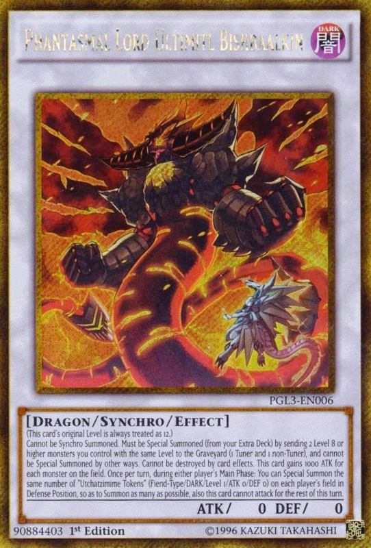 Phantasmal Lord Ultimitl Bishbaalkin [PGL3-EN006] Gold Secret Rare | Deep Dive Games St. Marys