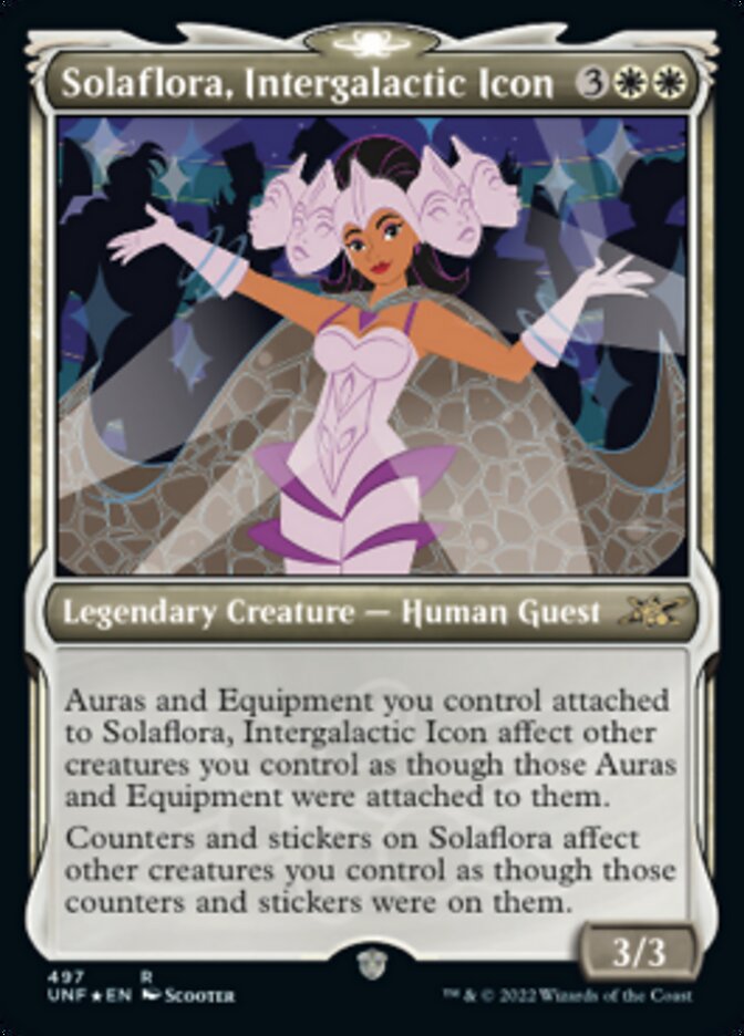 Solaflora, Intergalactic Icon (Showcase) (Galaxy Foil) [Unfinity] | Deep Dive Games St. Marys