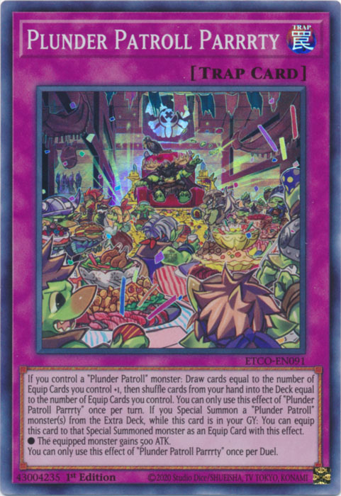 Plunder Patroll Parrrty [ETCO-EN091] Super Rare | Deep Dive Games St. Marys