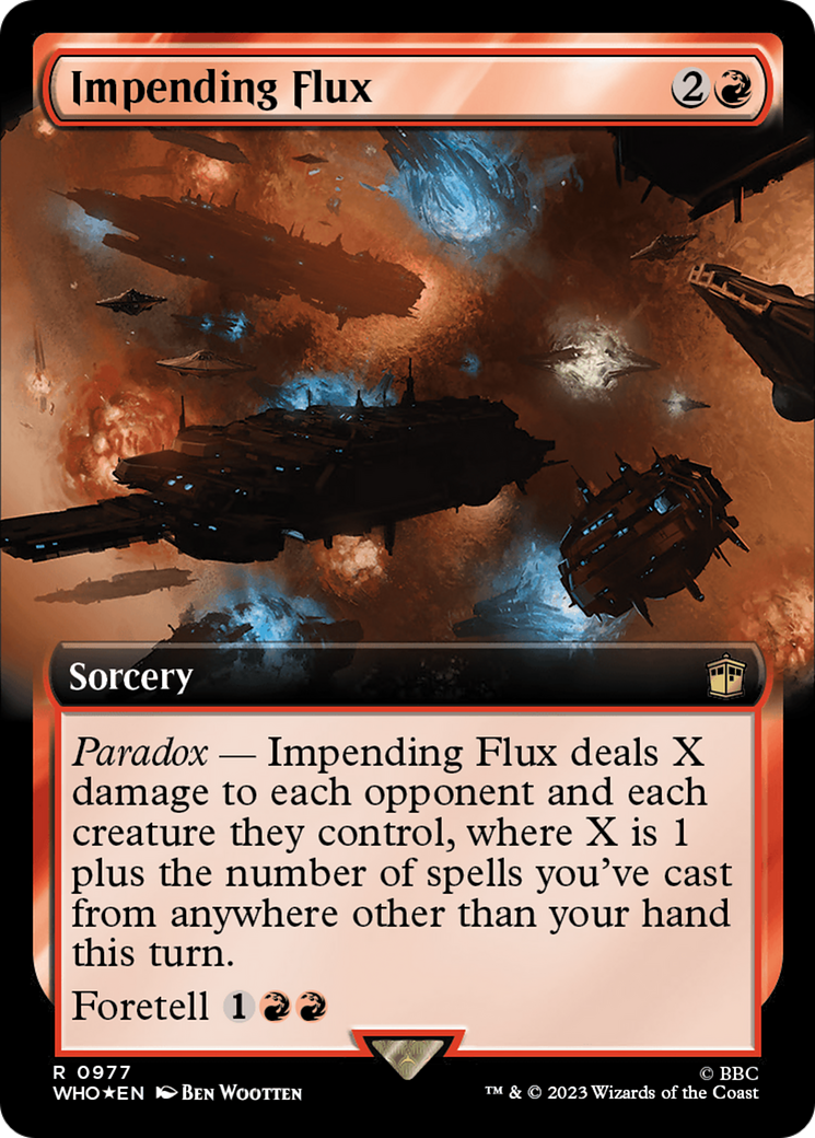 Impending Flux (Extended Art) (Surge Foil) [Doctor Who] | Deep Dive Games St. Marys