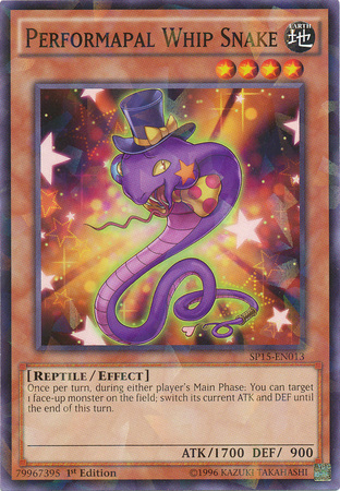 Performapal Whip Snake [SP15-EN013] Shatterfoil Rare | Deep Dive Games St. Marys