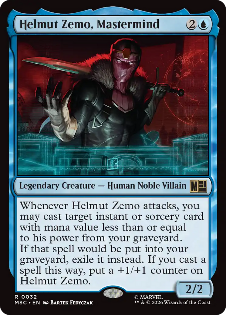 Helmut Zemo, Mastermind (Surge Foil) [Marvel Super Heroes Commander] | Deep Dive Games St. Marys