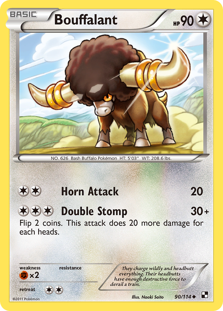 Bouffalant (90/114) [Black & White: Base Set] | Deep Dive Games St. Marys