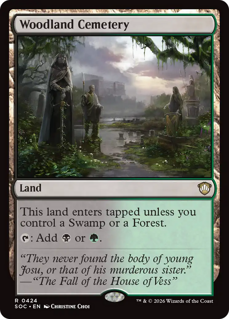 Woodland Cemetery [Secrets of Strixhaven Commander] | Deep Dive Games St. Marys