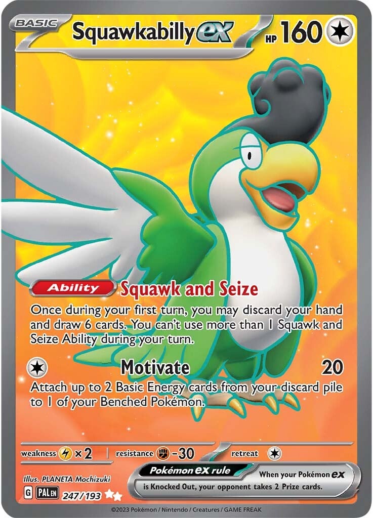 Squawkabilly ex (247/193) [Scarlet & Violet: Paldea Evolved] | Deep Dive Games St. Marys