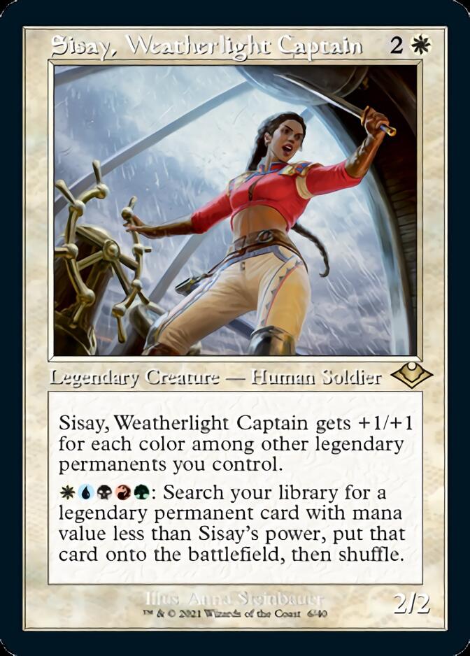 Sisay, Weatherlight Captain (Retro Foil Etched) [Modern Horizons] | Deep Dive Games St. Marys
