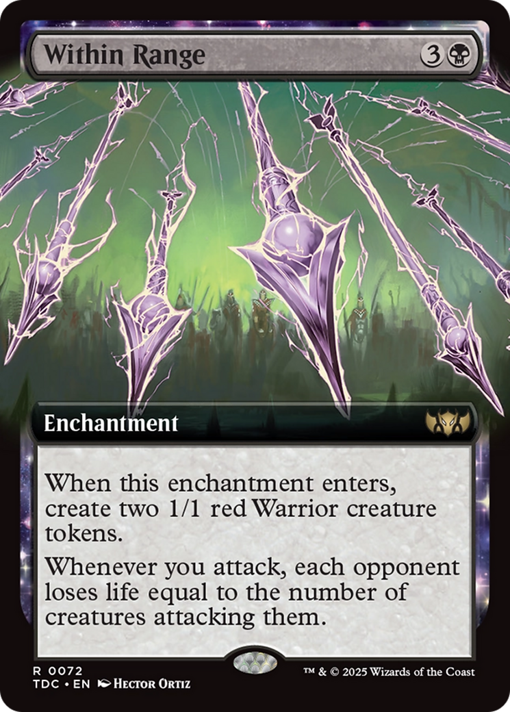 Within Range (Extended Art) [Tarkir: Dragonstorm Commander] | Deep Dive Games St. Marys