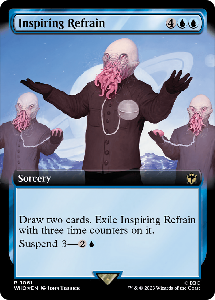 Inspiring Refrain (Extended Art) (Surge Foil) [Doctor Who] | Deep Dive Games St. Marys