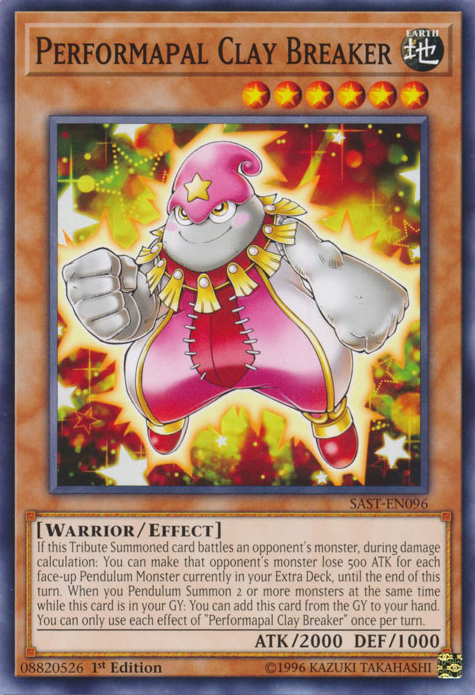 Performapal Clay Breaker [SAST-EN096] Common | Deep Dive Games St. Marys