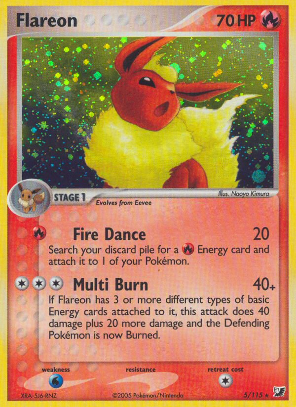 Flareon (5/115) [EX: Unseen Forces] | Deep Dive Games St. Marys