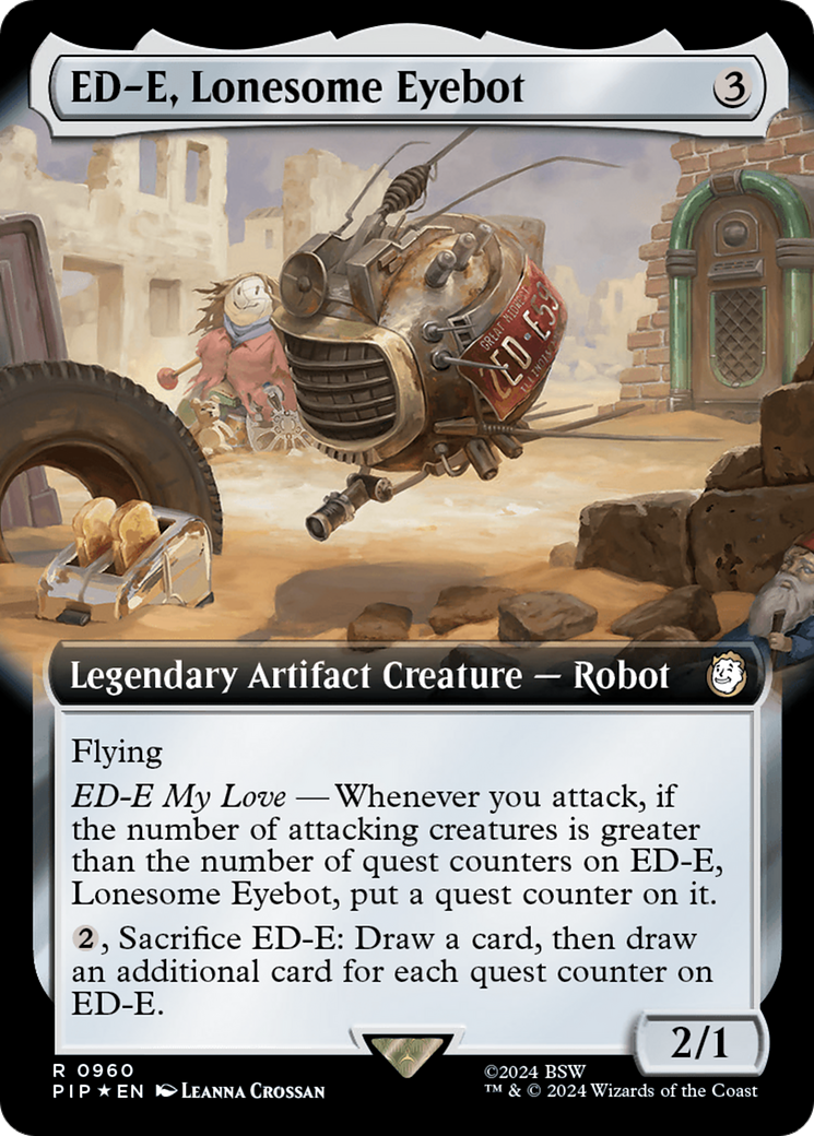 ED-E, Lonesome Eyebot (Extended Art) (Surge Foil) [Fallout] | Deep Dive Games St. Marys