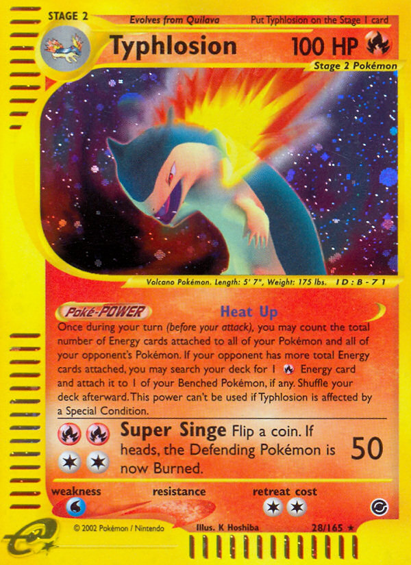 Typhlosion (28/165) [Expedition: Base Set] | Deep Dive Games St. Marys