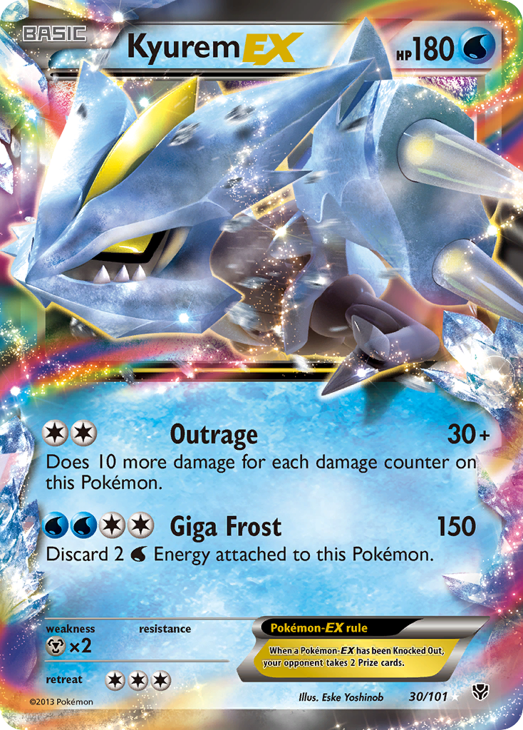 Kyurem EX (30/101) [Black & White: Plasma Blast] | Deep Dive Games St. Marys
