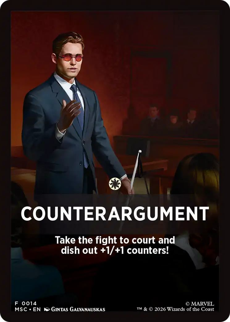 Counterargument Theme Card [Marvel Super Heroes Commander] | Deep Dive Games St. Marys