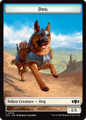 Dog // Goblin Double-Sided Token [Tarkir: Dragonstorm Commander Tokens] | Deep Dive Games St. Marys