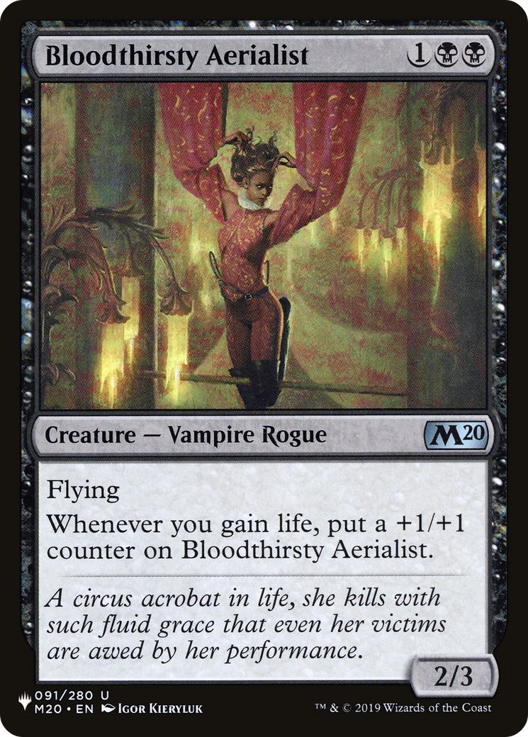 Bloodthirsty Aerialist [The List] | Deep Dive Games St. Marys