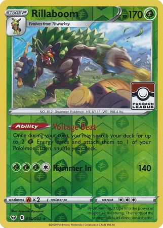 Rillaboom (014/202) (League Promo) [Sword & Shield: Base Set] | Deep Dive Games St. Marys