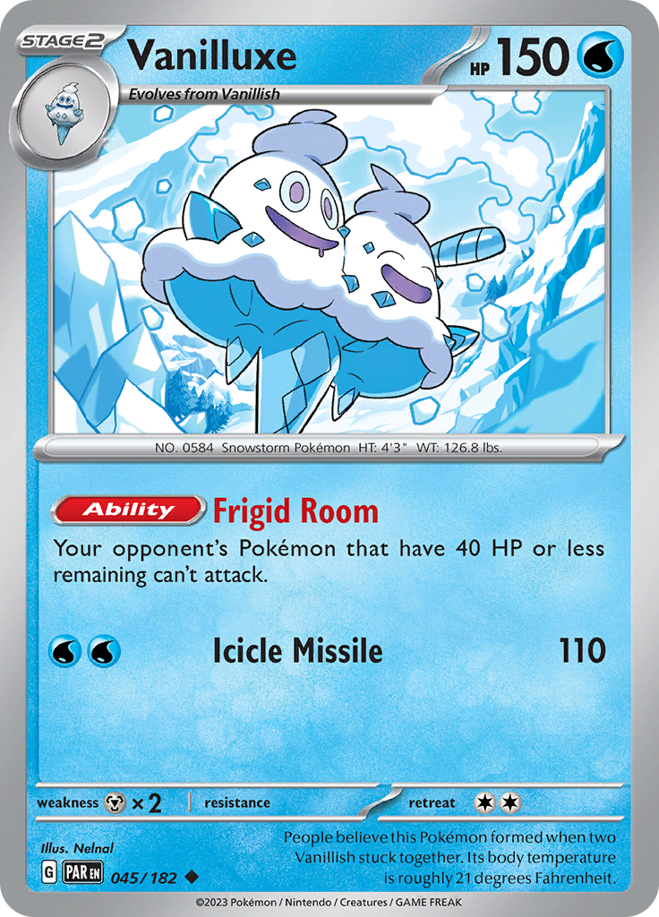 Vanilluxe (045/182) [Scarlet & Violet: Paradox Rift] | Deep Dive Games St. Marys