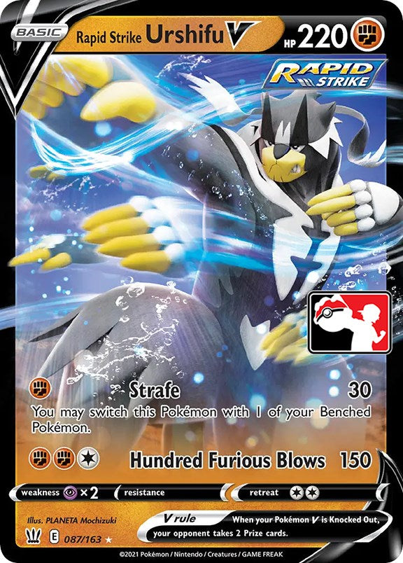 Rapid Strike Urshifu V (087/163) [Prize Pack Series One] | Deep Dive Games St. Marys
