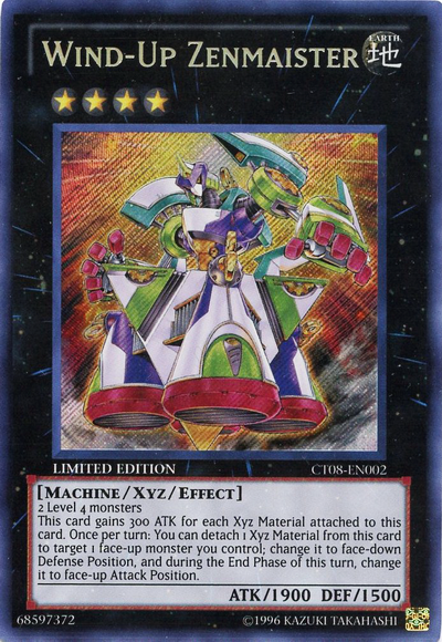 Wind-Up Zenmaister [CT08-EN002] Secret Rare | Deep Dive Games St. Marys