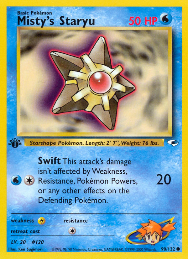 Misty's Staryu (90/132) [Gym Heroes 1st Edition] | Deep Dive Games St. Marys