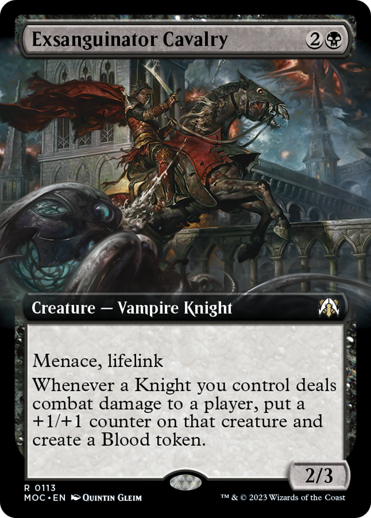 Exsanguinator Cavalry (Extended Art) [March of the Machine Commander] | Deep Dive Games St. Marys