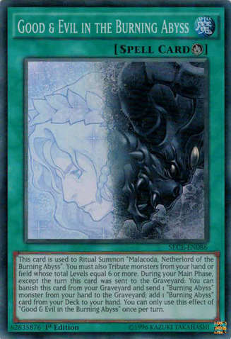 Good & Evil in the Burning Abyss [SECE-EN086] Super Rare | Deep Dive Games St. Marys