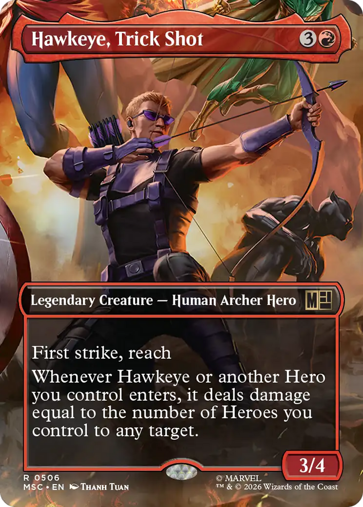 Hawkeye, Trick Shot (Borderless) [Marvel Super Heroes Commander] | Deep Dive Games St. Marys