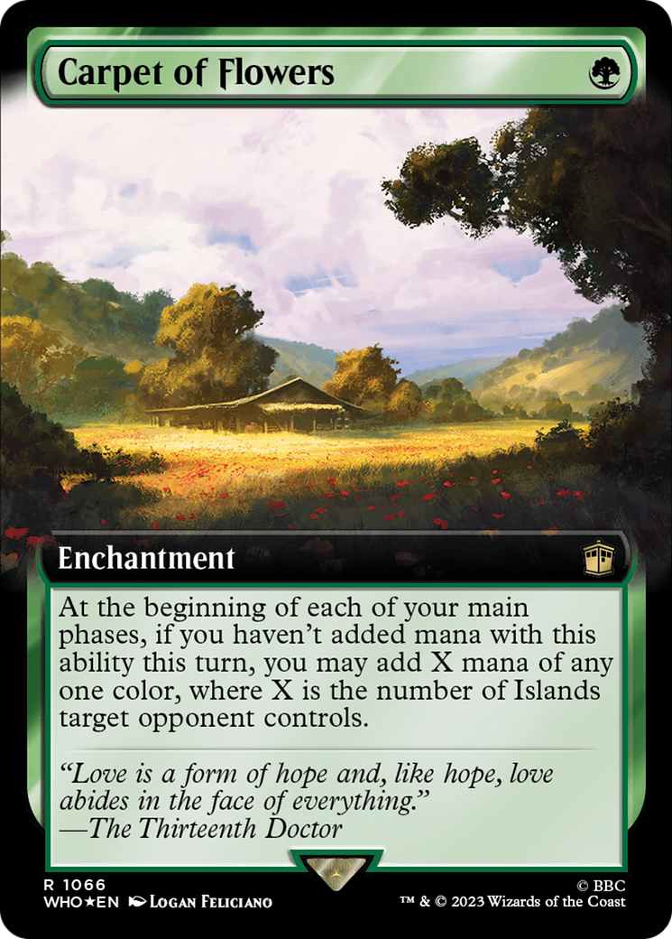 Carpet of Flowers (Extended Art) (Surge Foil) [Doctor Who] | Deep Dive Games St. Marys
