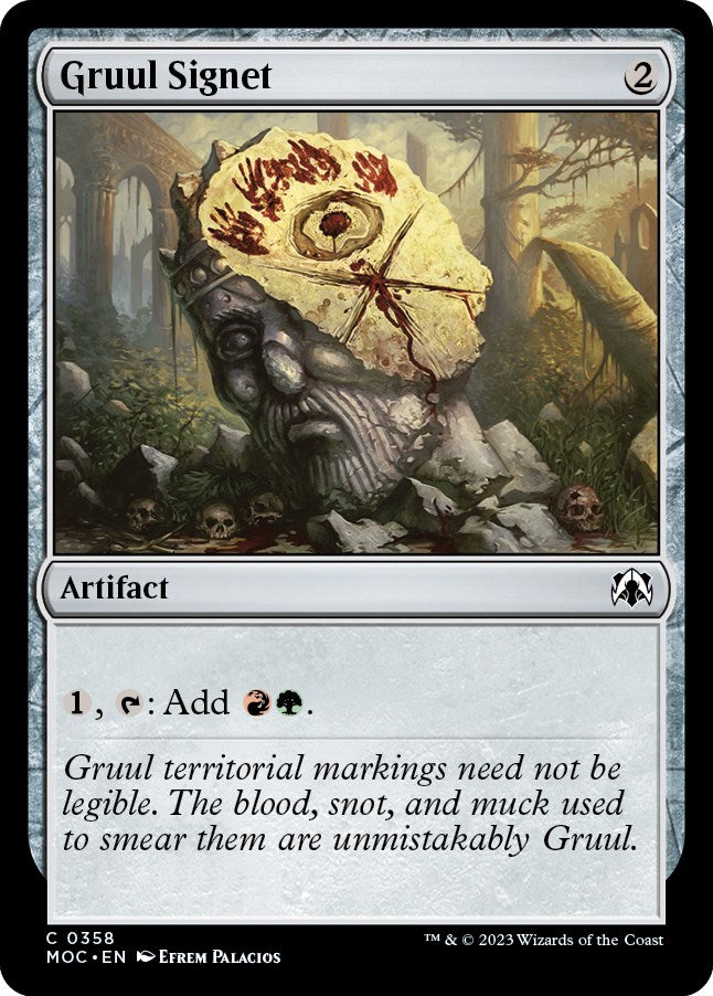 Gruul Signet [March of the Machine Commander] | Deep Dive Games St. Marys