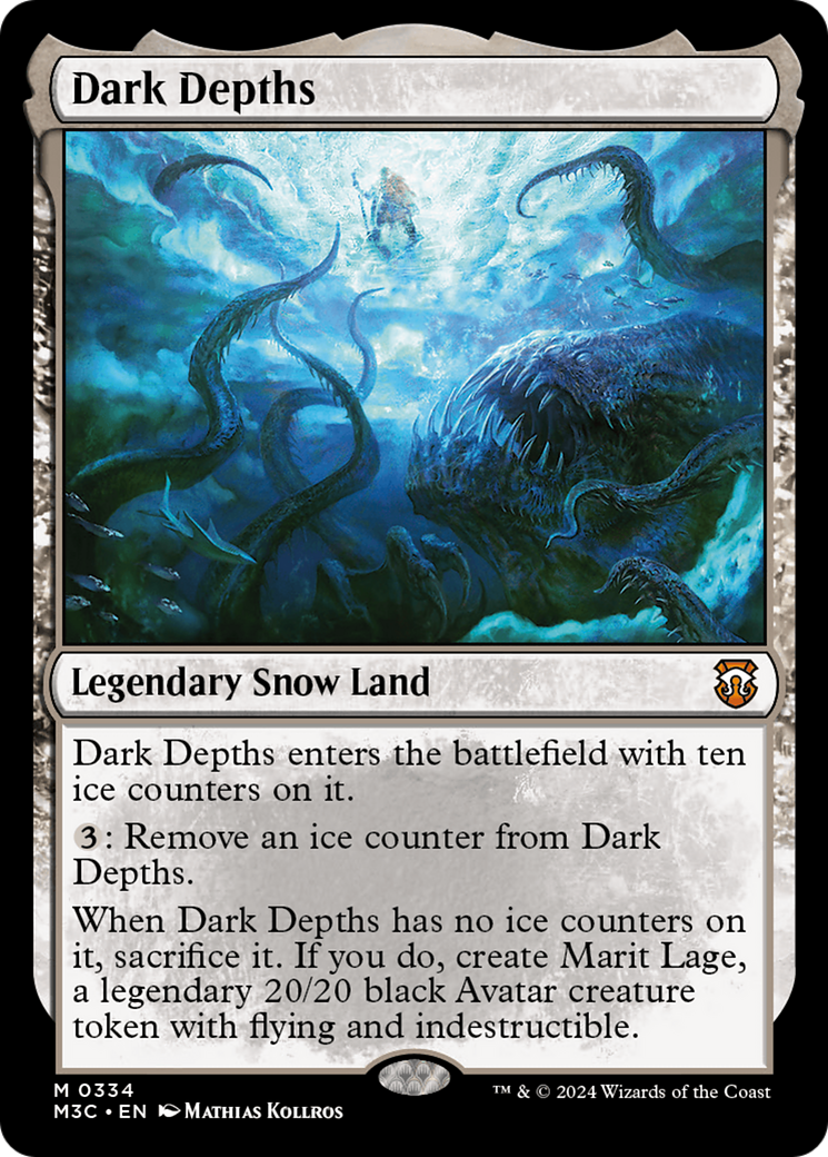 Dark Depths (Ripple Foil) [Modern Horizons 3 Commander] | Deep Dive Games St. Marys