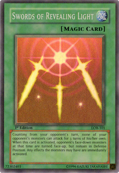 Swords of Revealing Light [LOB-101] Super Rare | Deep Dive Games St. Marys