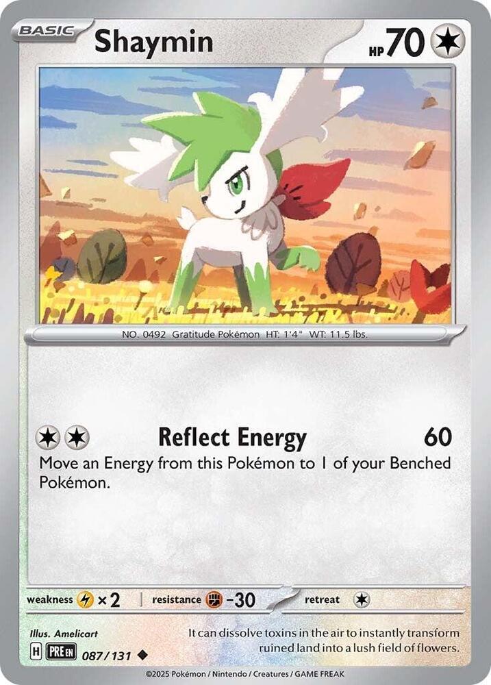 Shaymin (087/131) [Scarlet & Violet: Prismatic Evolutions] | Deep Dive Games St. Marys