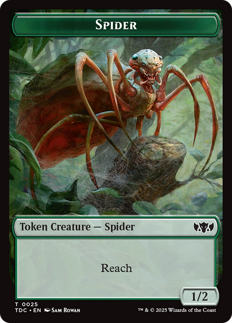 Spider // Bird Double-Sided Token [Tarkir: Dragonstorm Commander Tokens] | Deep Dive Games St. Marys