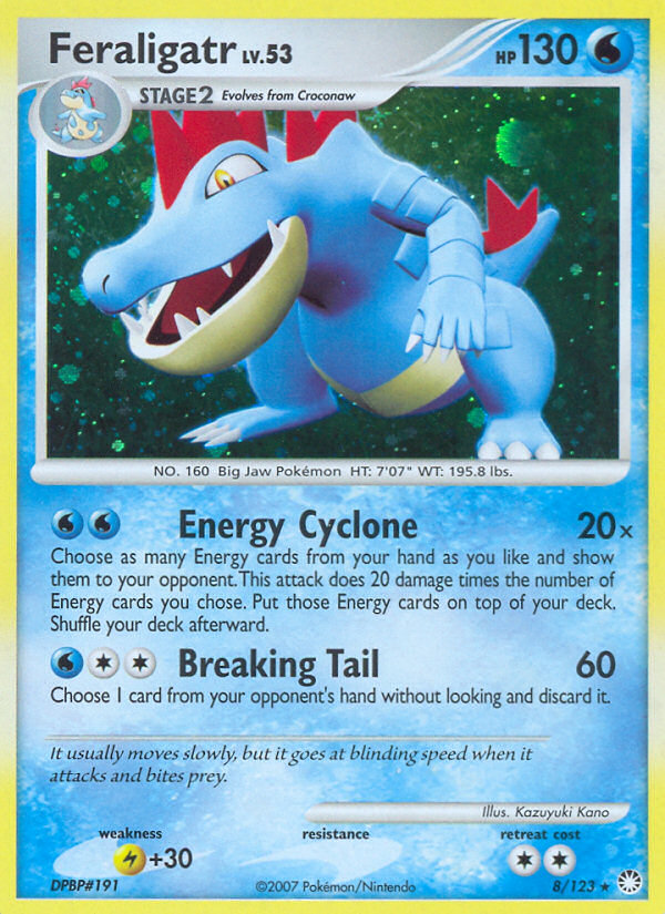 Feraligatr (8/123) [Diamond & Pearl: Mysterious Treasures] | Deep Dive Games St. Marys