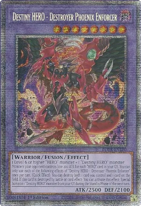 Destiny HERO - Destroyer Phoenix Enforcer [POTE-EN100] Starlight Rare | Deep Dive Games St. Marys